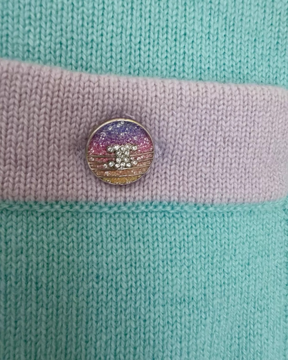 Chanel Knit Crystal Button Jacket - view 3