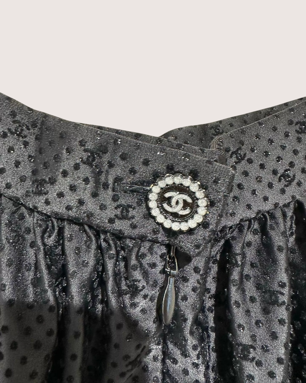 Chanel 24B Maxi Skirt Black FR 38