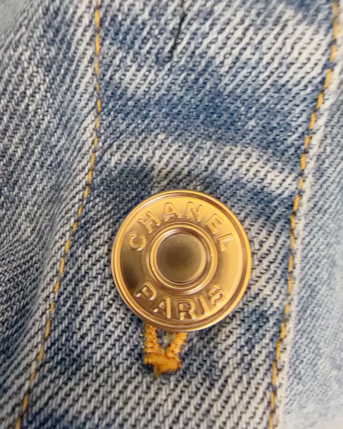 Chanel 26B Denim Shirt Blue FR 34