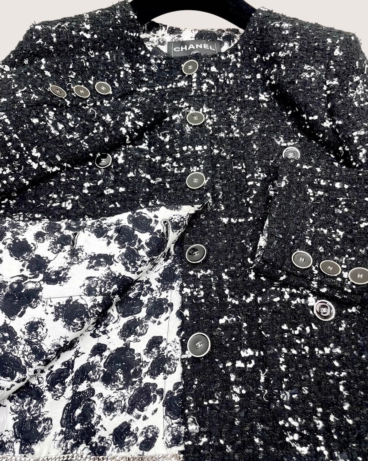 Chanel 26P Sequin Tweed Jacket