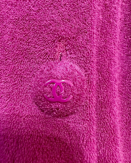 Chanel 07C Tie-Front Blouse Pink FR 38