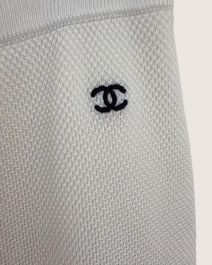 Chanel 26S Wide-Leg Trousers Beige/Ecru FR 38