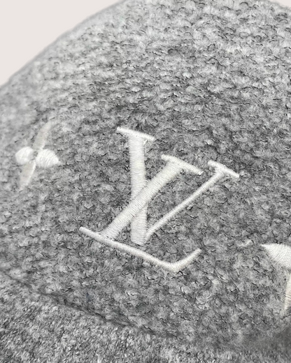 Louis Vuitton Woolgram Logo Cap Grey ["One Size"]