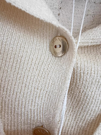 Chanel 26P Sailor Collar V-Neck Sweater
