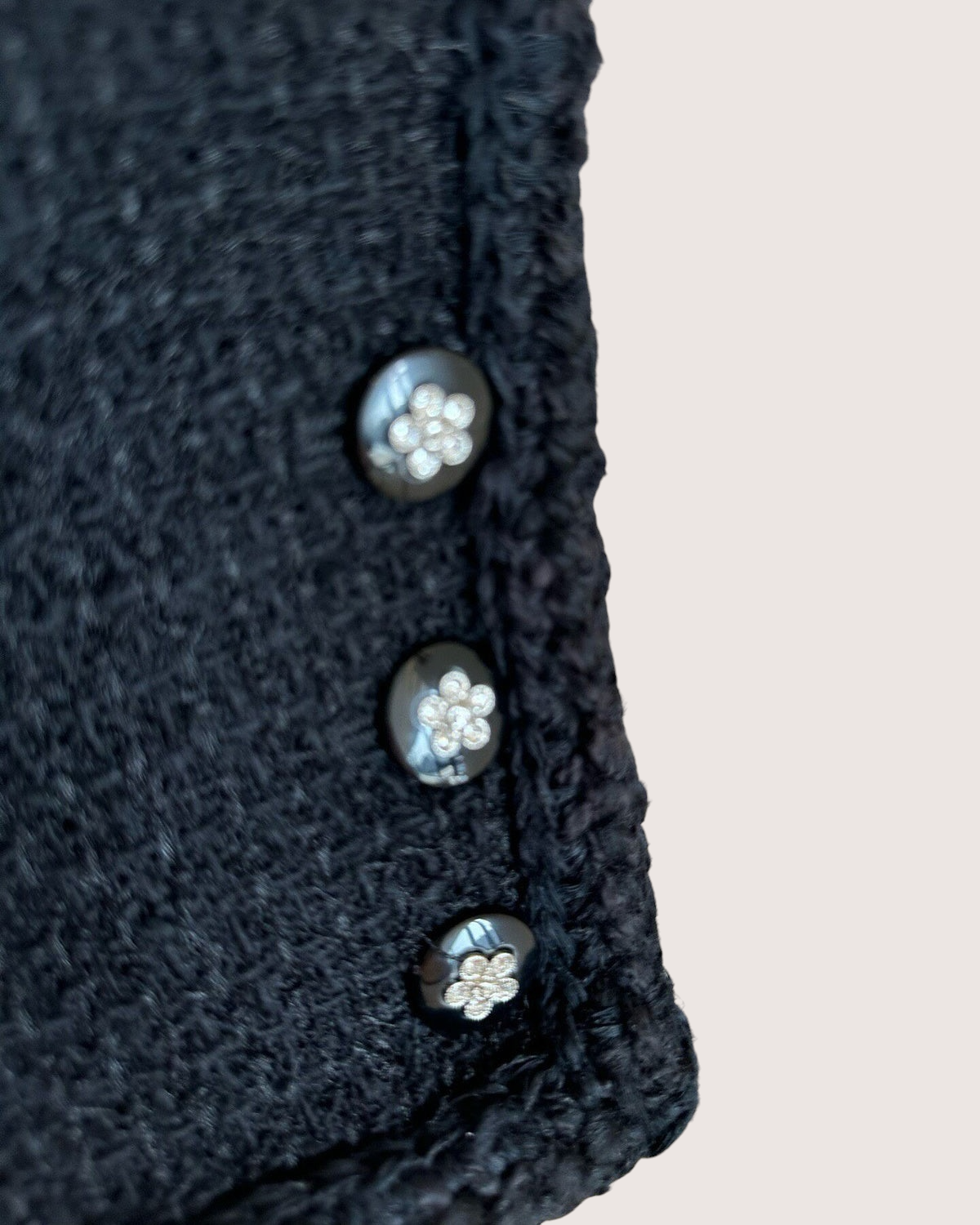 Chanel 23K Tweed Four-Pocket Jacket Black FR 34