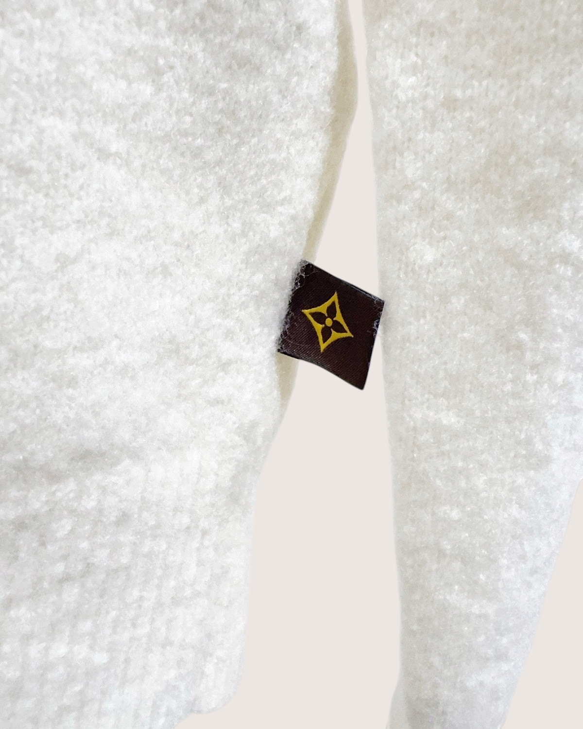 Louis Vuitton Logo Sweater Beige/Ecru, Navy FR 36