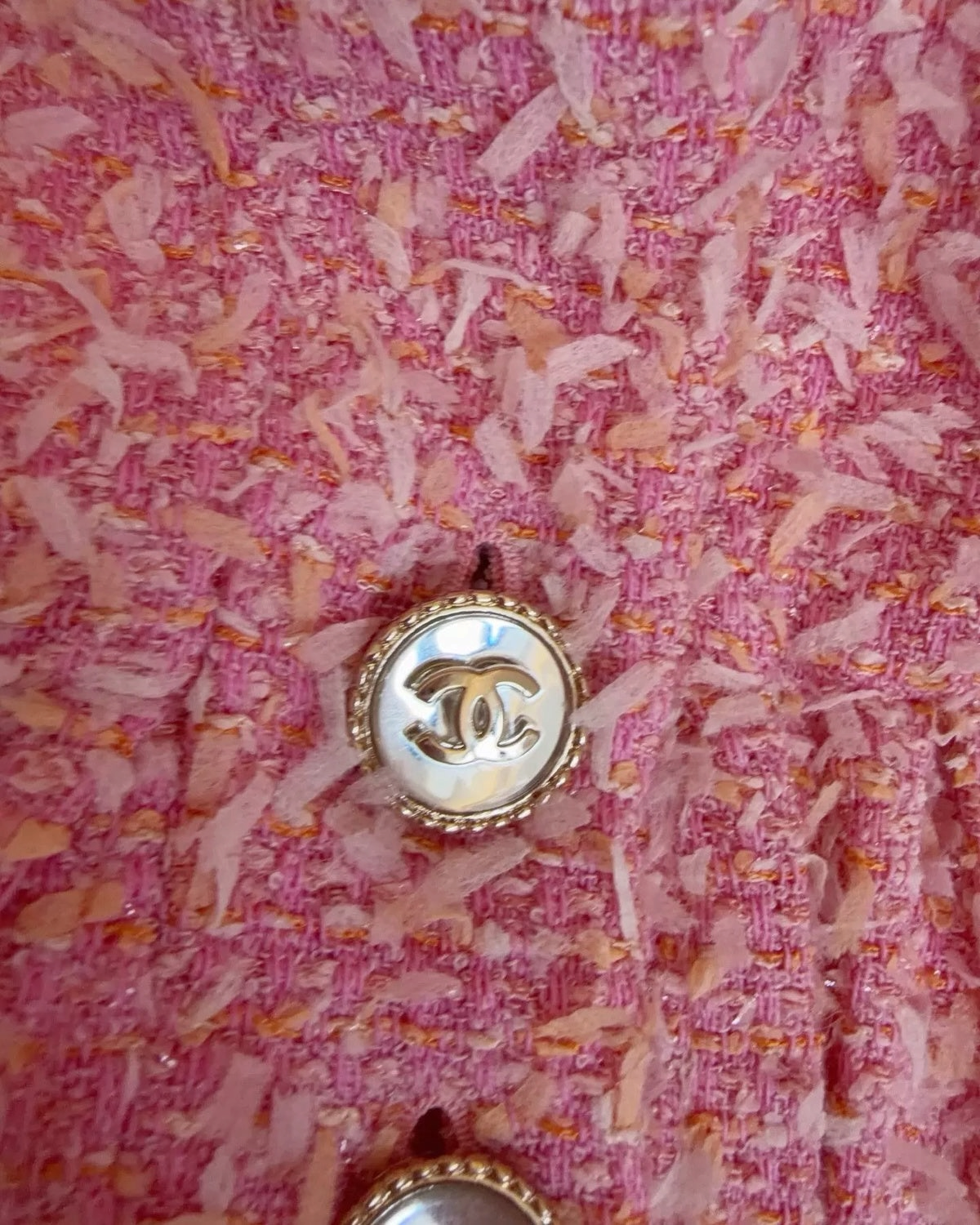 Chanel 21S Tweed Vest Pink FR 36