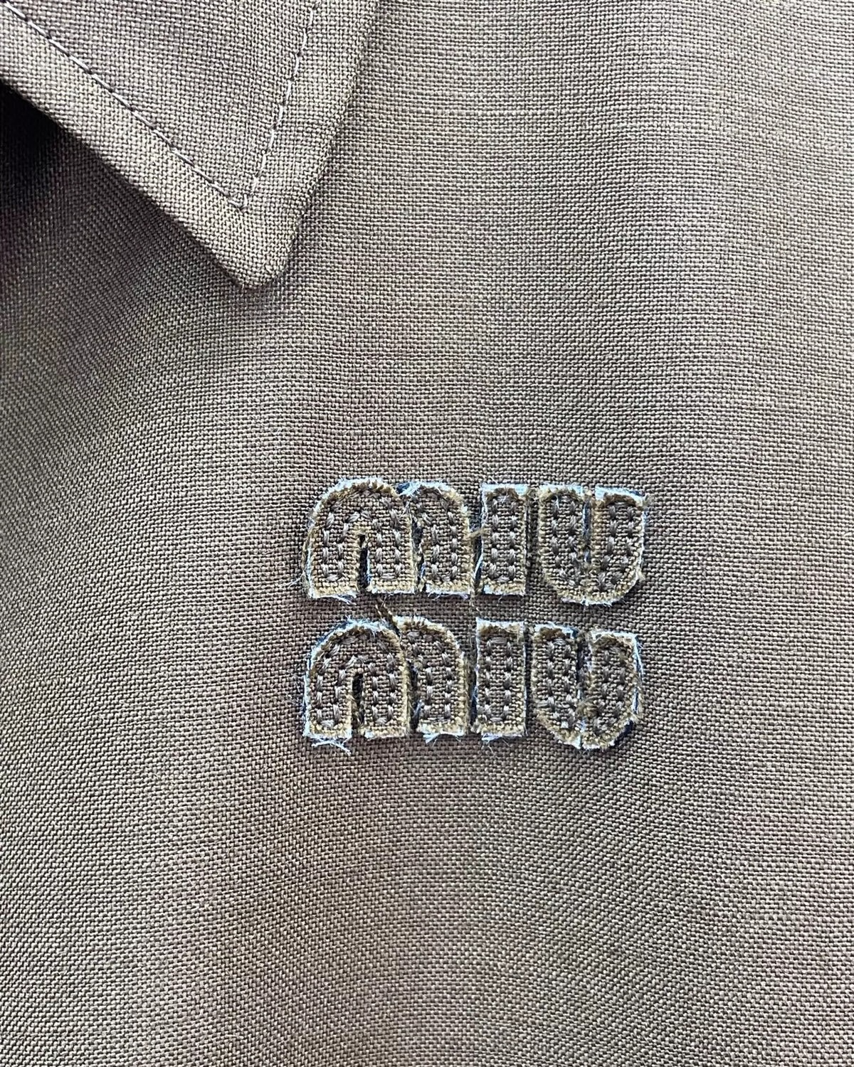 Miu Miu Logo Zip-Up Jacket - view 3