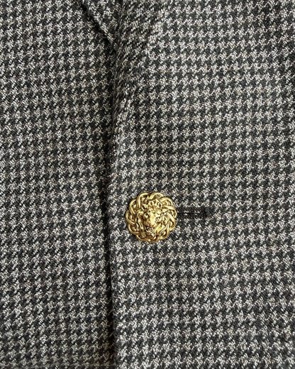 Chanel 26S Houndstooth Cropped Jacket Brown, Beige/Ecru FR 42