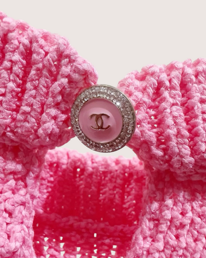 Chanel 22S Cropped Sweater Pink