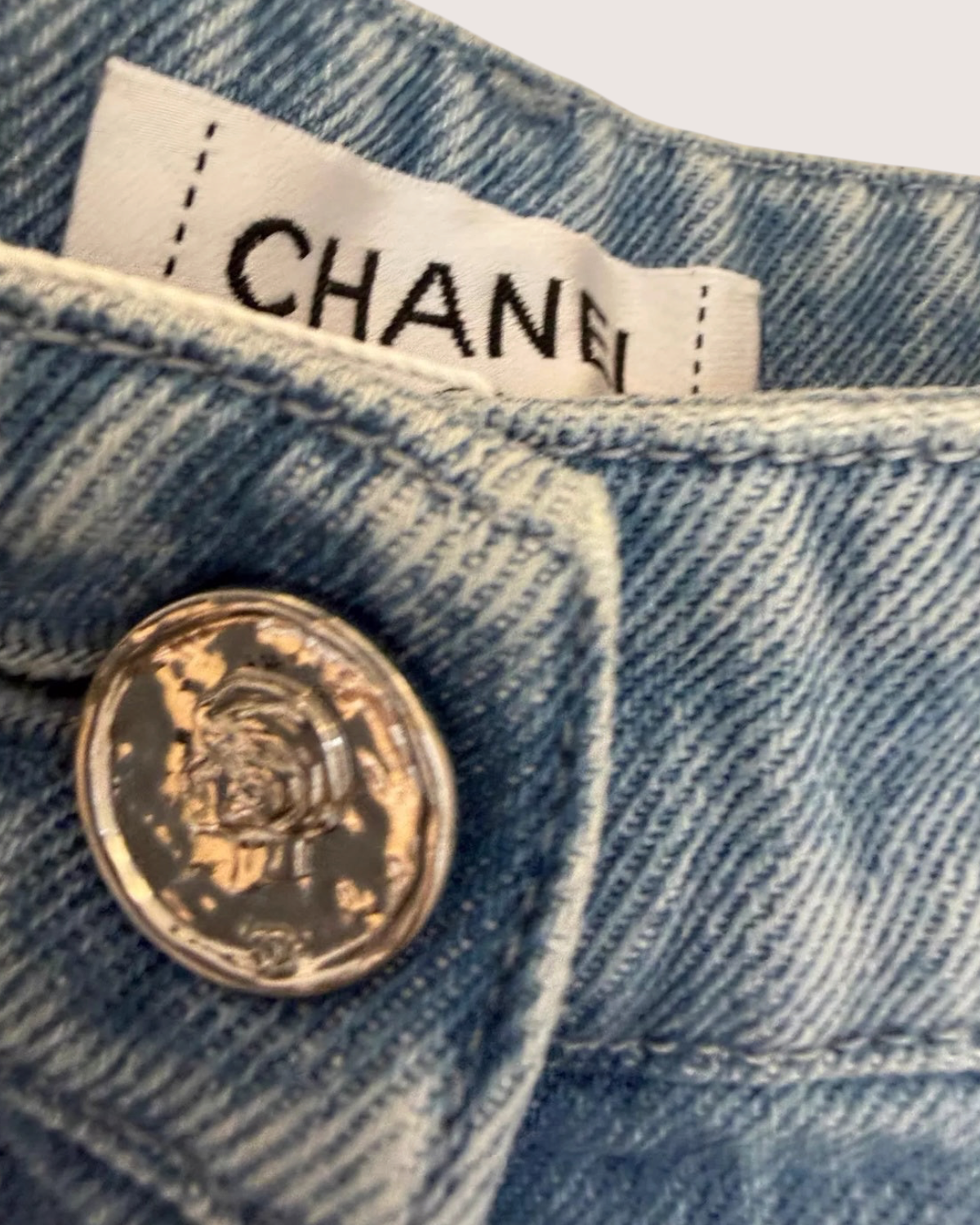 Chanel 25S Wide-Leg Denim Jeans