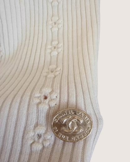 Chanel 21A CC Logo Wool T-Shirt - view 3