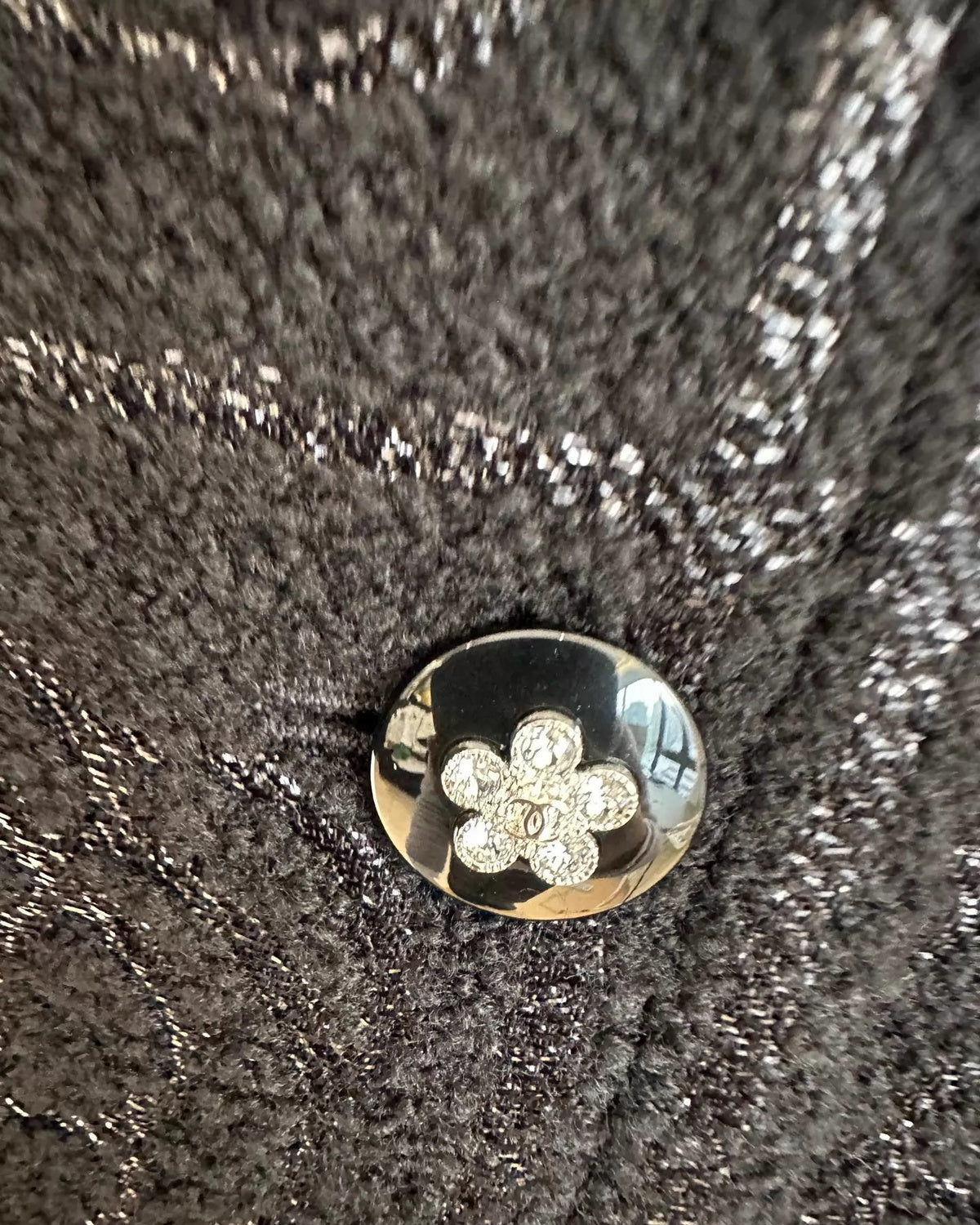 Chanel 23K Camellia Tweed Coat