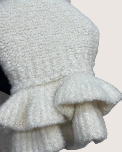 Chanel 24K Ruffle Cuffs Cashmere Cardigan