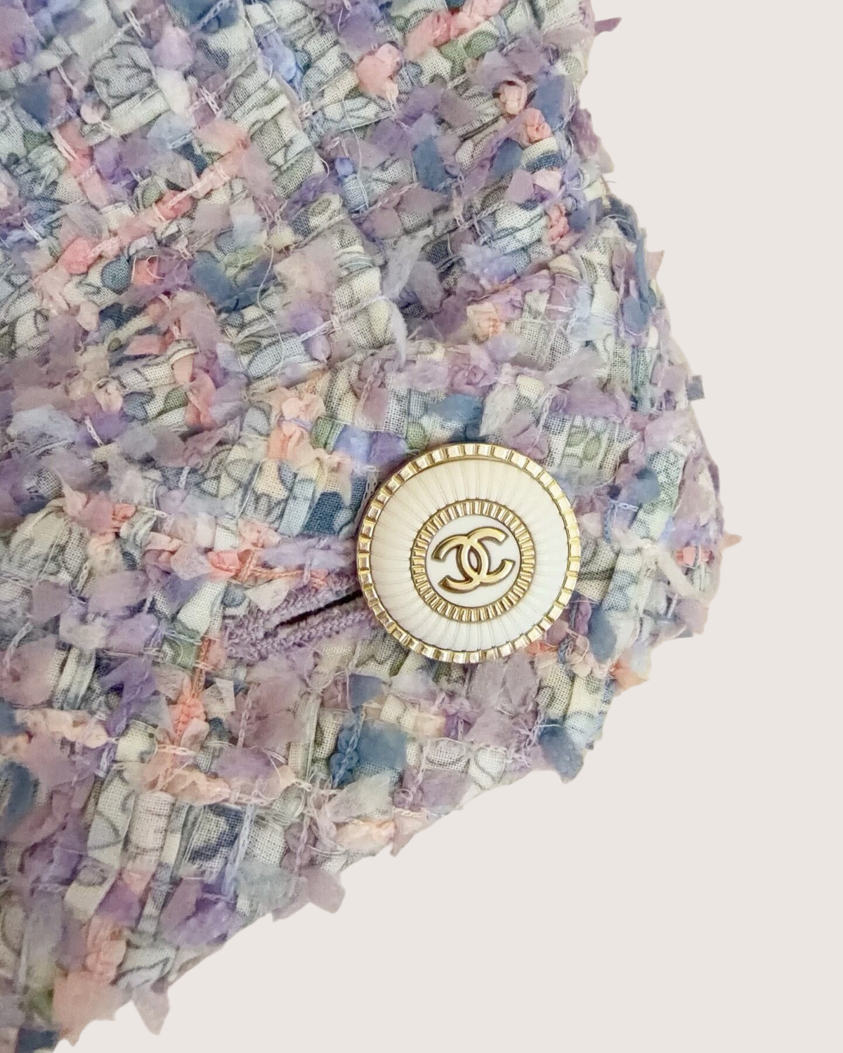 Chanel 20C Tweed Jacket Purple, Blue, Multicolor FR 40