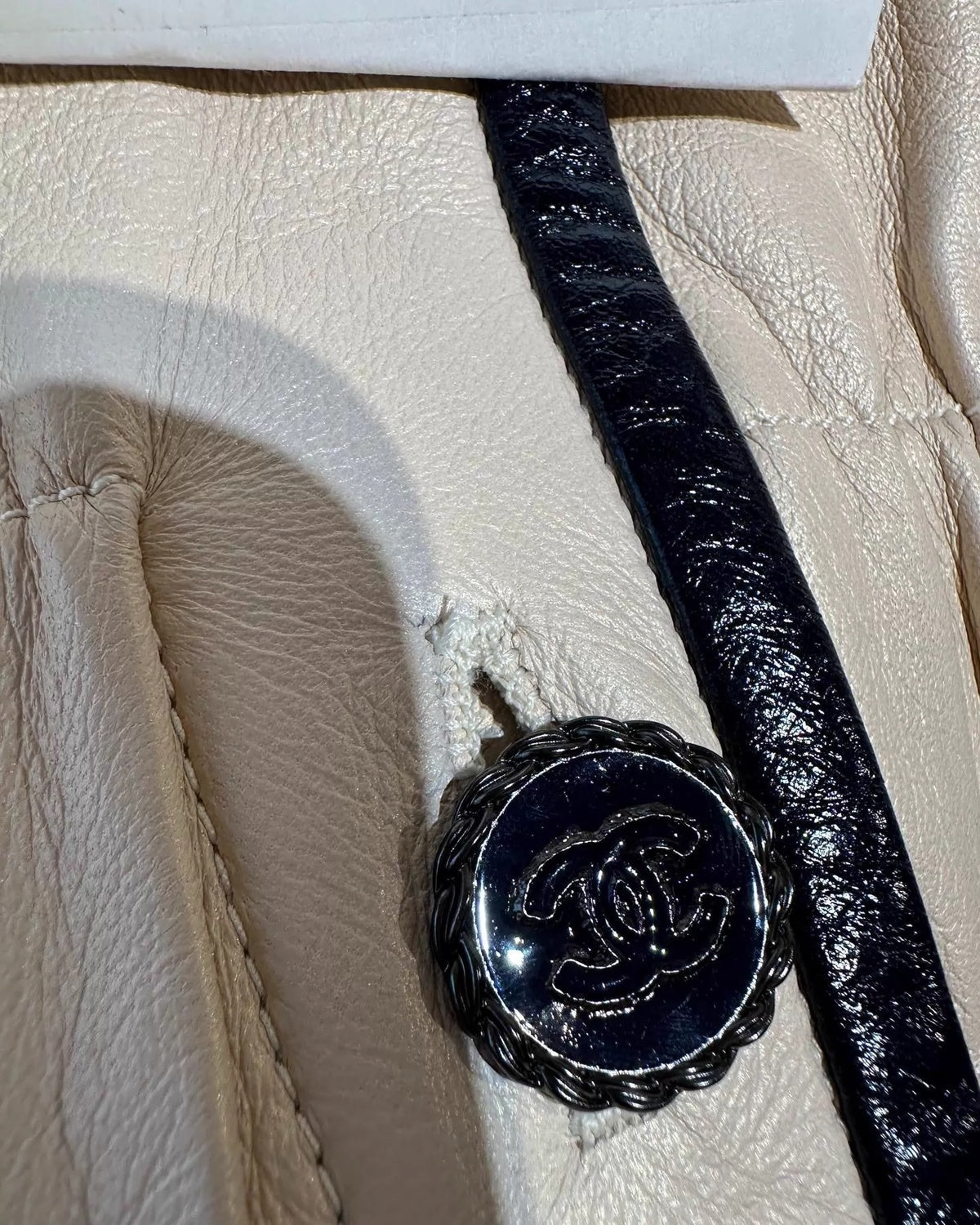Chanel 19S Lambskin Mini Dress
