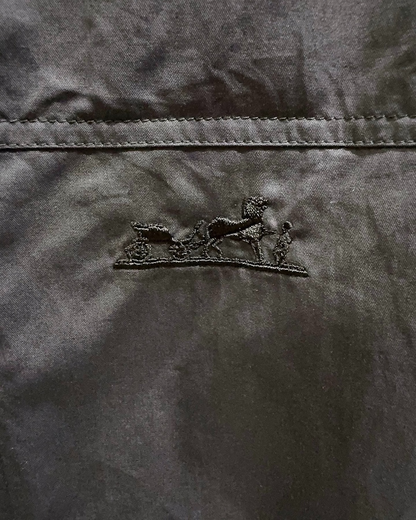 Hermès Embroidered Shirt Black FR 34