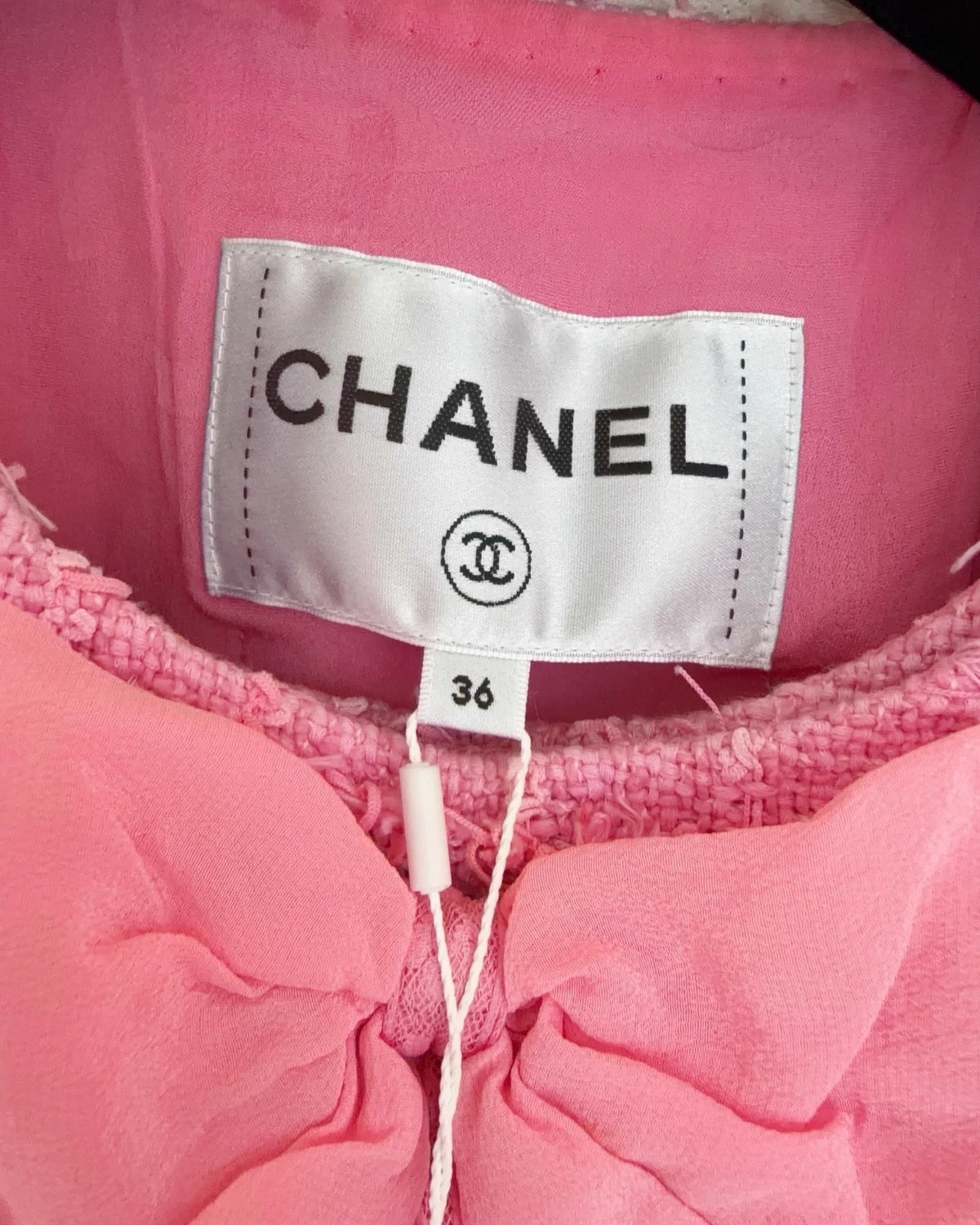 Chanel 23C Bow Tweed Jacket