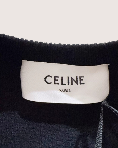 Celine Wool Braid-Trim Military Jacket Black, Gold FR 38