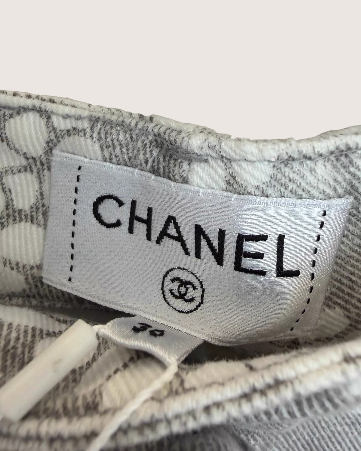 Chanel Coco Beach Wide-Leg Denim Jeans