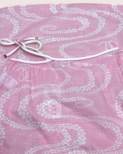 Chanel 25M Coco Beach Tie-Waist Maxi Skirt Pink, White FR 36