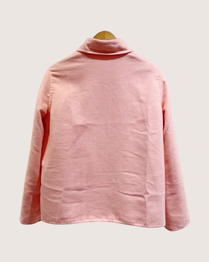 Hermès Reversible Chaîne d'Ancre Cashmere Jacket Pink, Beige/Ecru