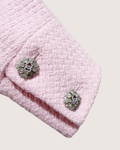 Chanel 22K Tweed Jacket Pink FR 36