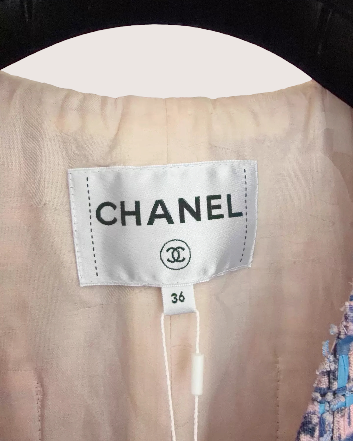 Chanel 21P Four-Pocket Braid-Trim Tweed Jacket