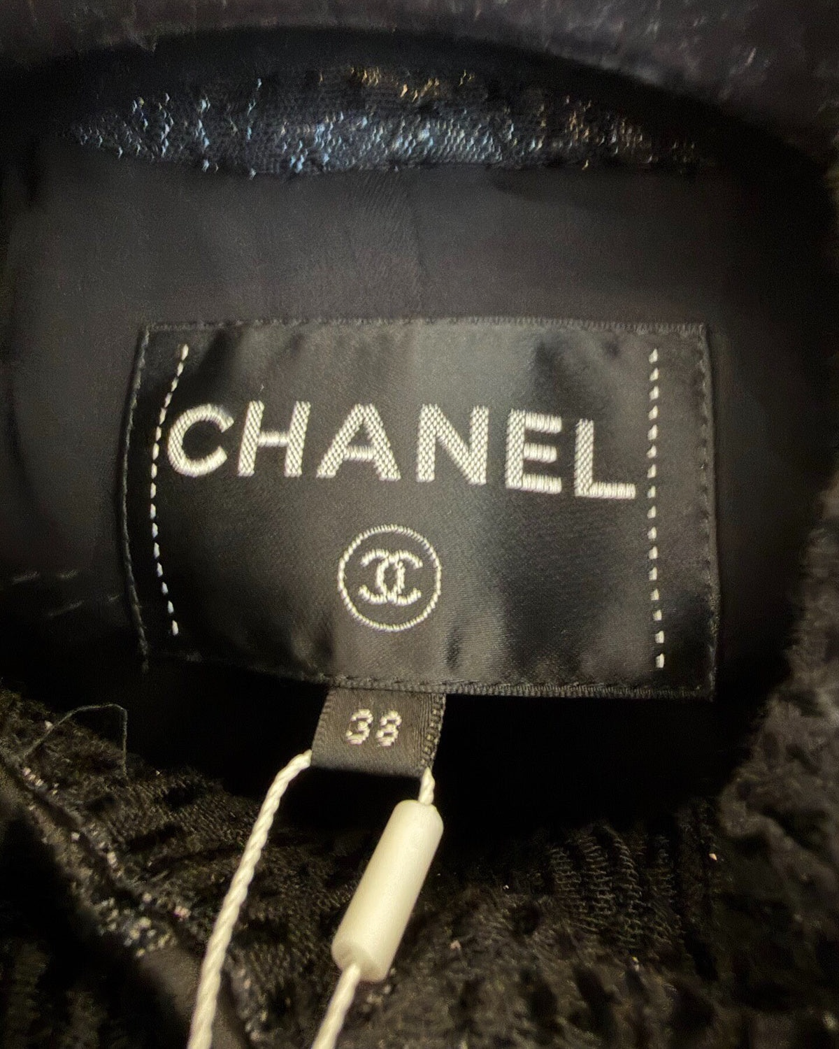 Chanel 21A Quilted Jacket Black FR 38