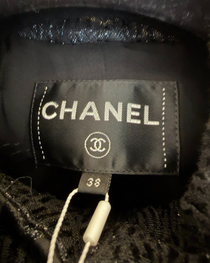 Chanel 21A Quilted Jacket Black FR 38