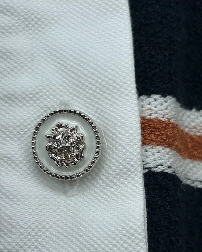 Chanel 26C Striped Polo Top FR 34