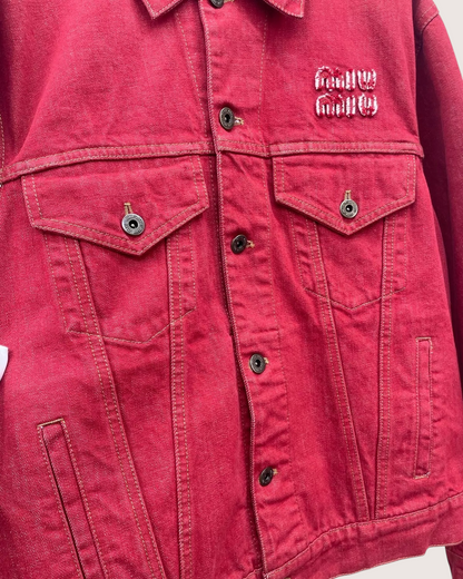 Miu Miu Logo Denim Jacket