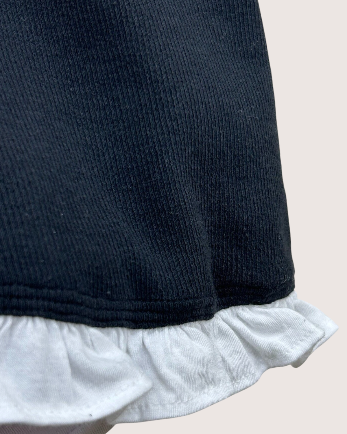 Louis Vuitton Ruffle-Trim Top Black, White FR 34