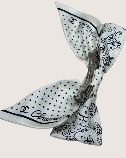 Chanel 25C Bow Silk Hair Accessory - view 4