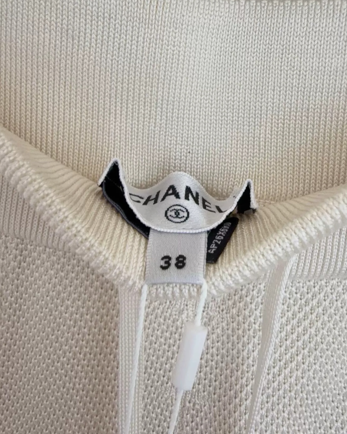 Chanel 26S Wide-Leg Trousers Beige/Ecru FR 38