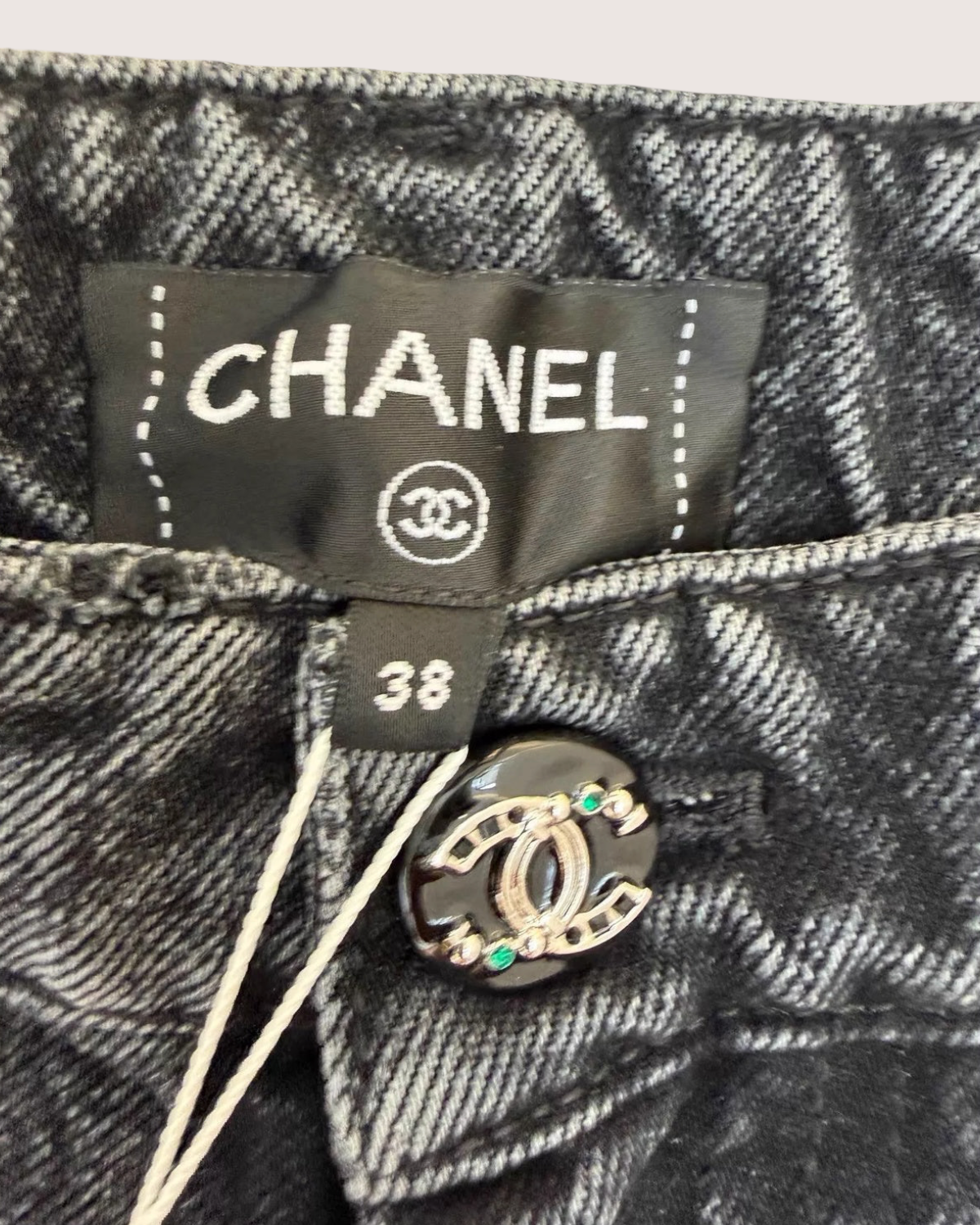 Chanel 26A Wide-Leg Denim Jeans - view 4