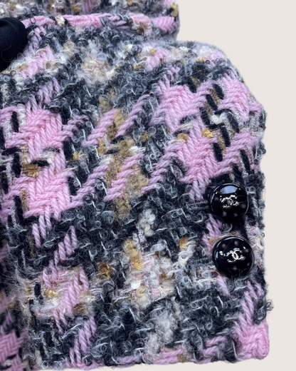 Chanel 24K Tweed Jacket Pink, Grey, Multicolor FR 38