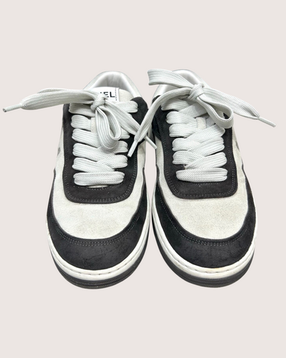 Chanel 23P Panda Suede CC Shoes Black, White EU 36.5