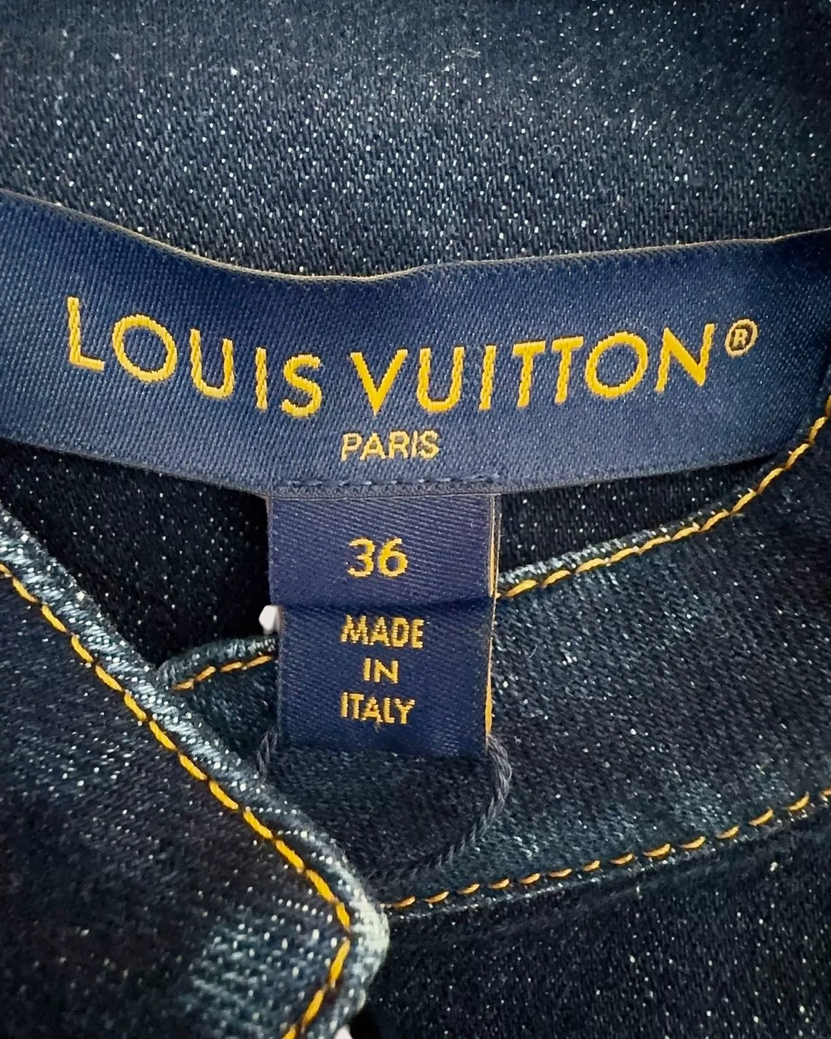 Louis Vuitton Denim Jacket Blue FR 36