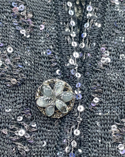 Chanel 25P Starry Sequin Cardigan