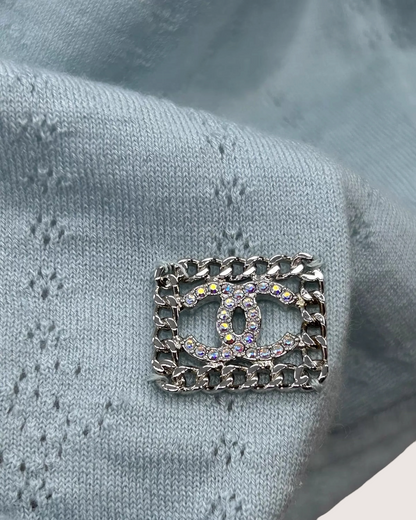 Chanel 21K CC Knit Openwork Tie Top - view 4