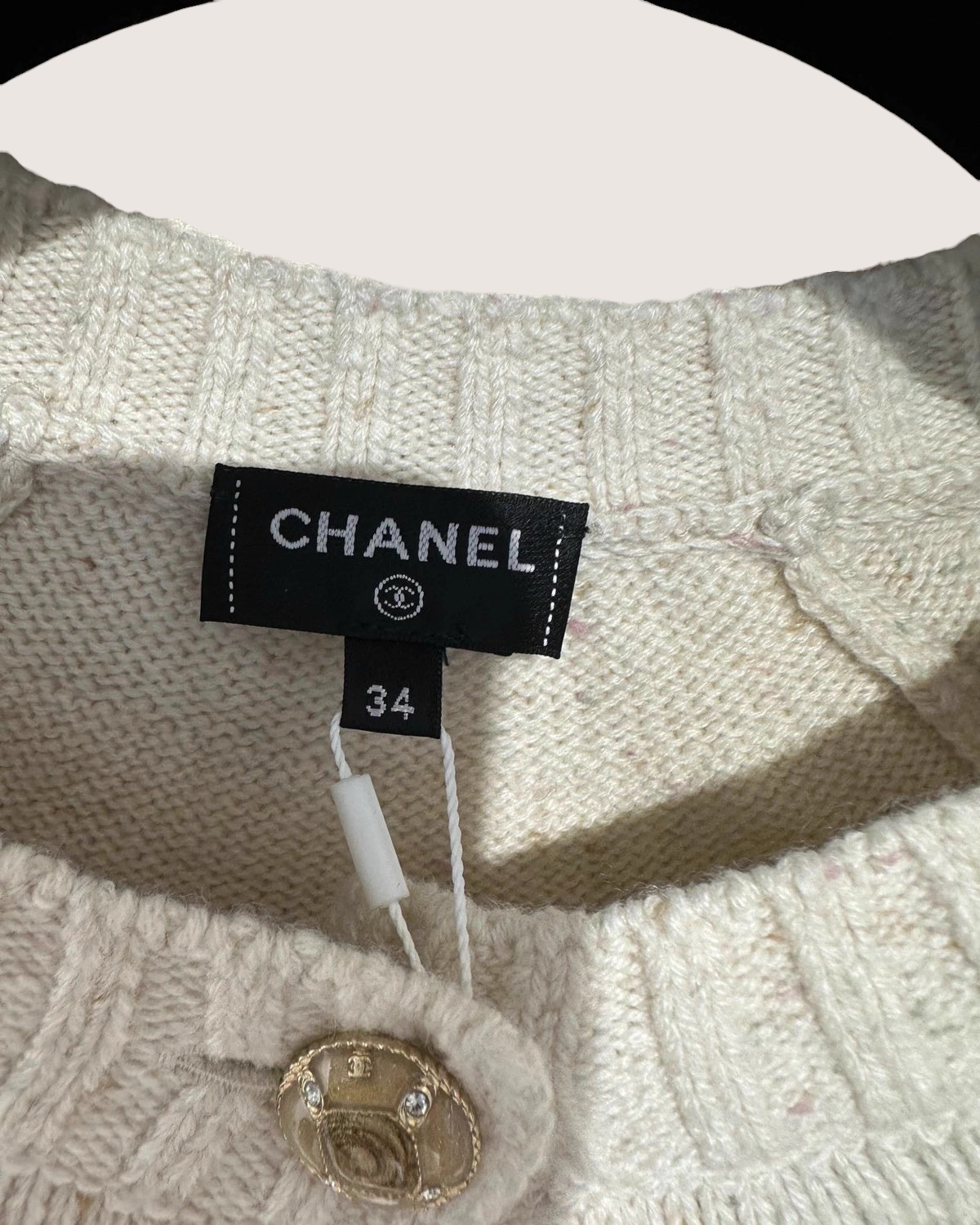 Chanel 25N Deer Cashmere Cardigan