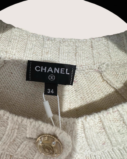 Chanel 25N Deer Cashmere Cardigan