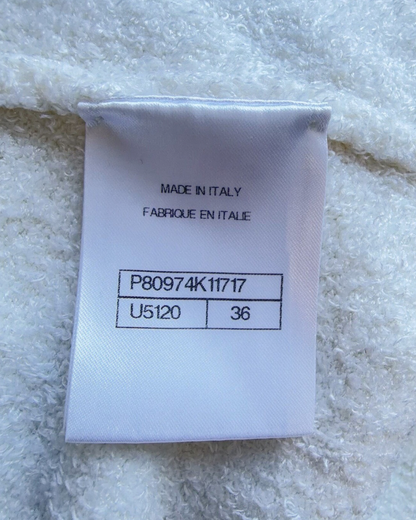 Chanel 26C Scalloped Terry Tank Top Beige/Ecru, Black FR 36