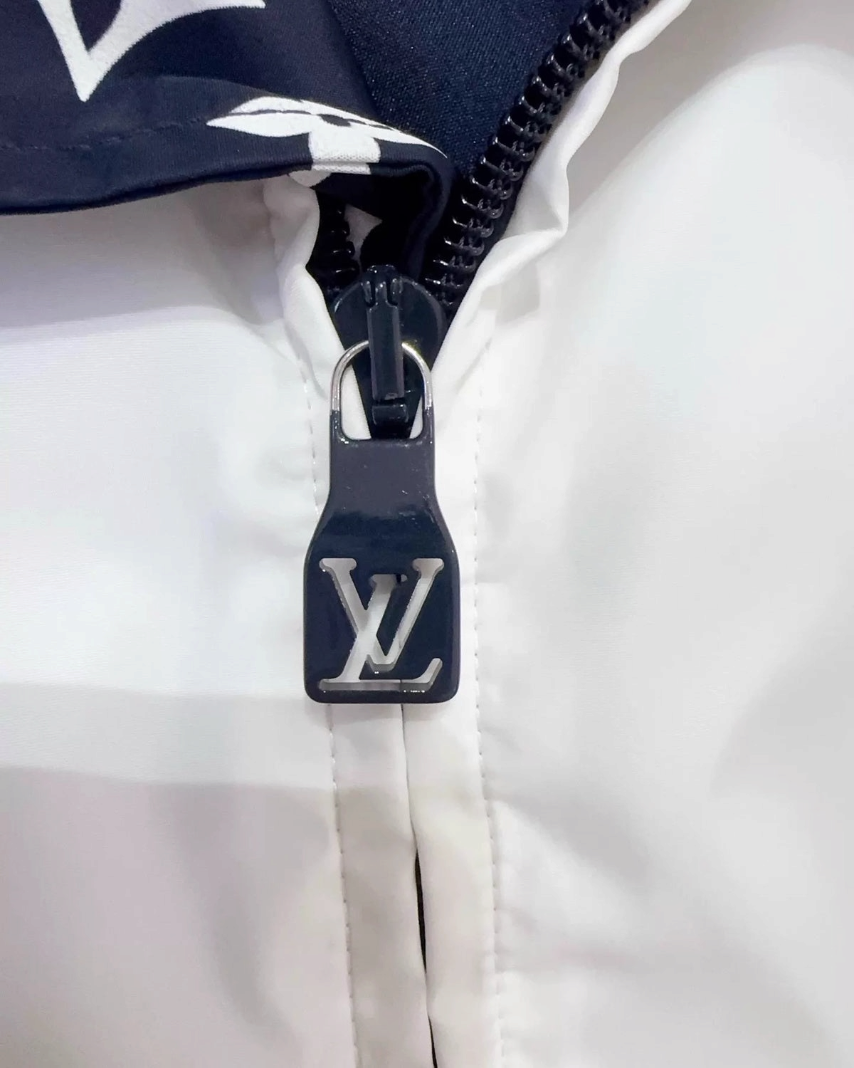 Louis Vuitton Monogram Rope-Logo Jacket Navy, White, Gold One Size