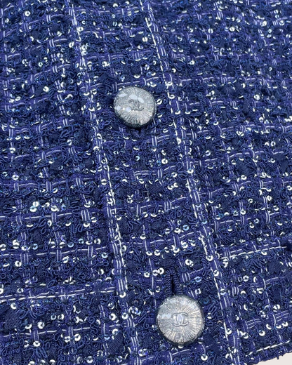 Chanel 25P Sequin Tweed Vest