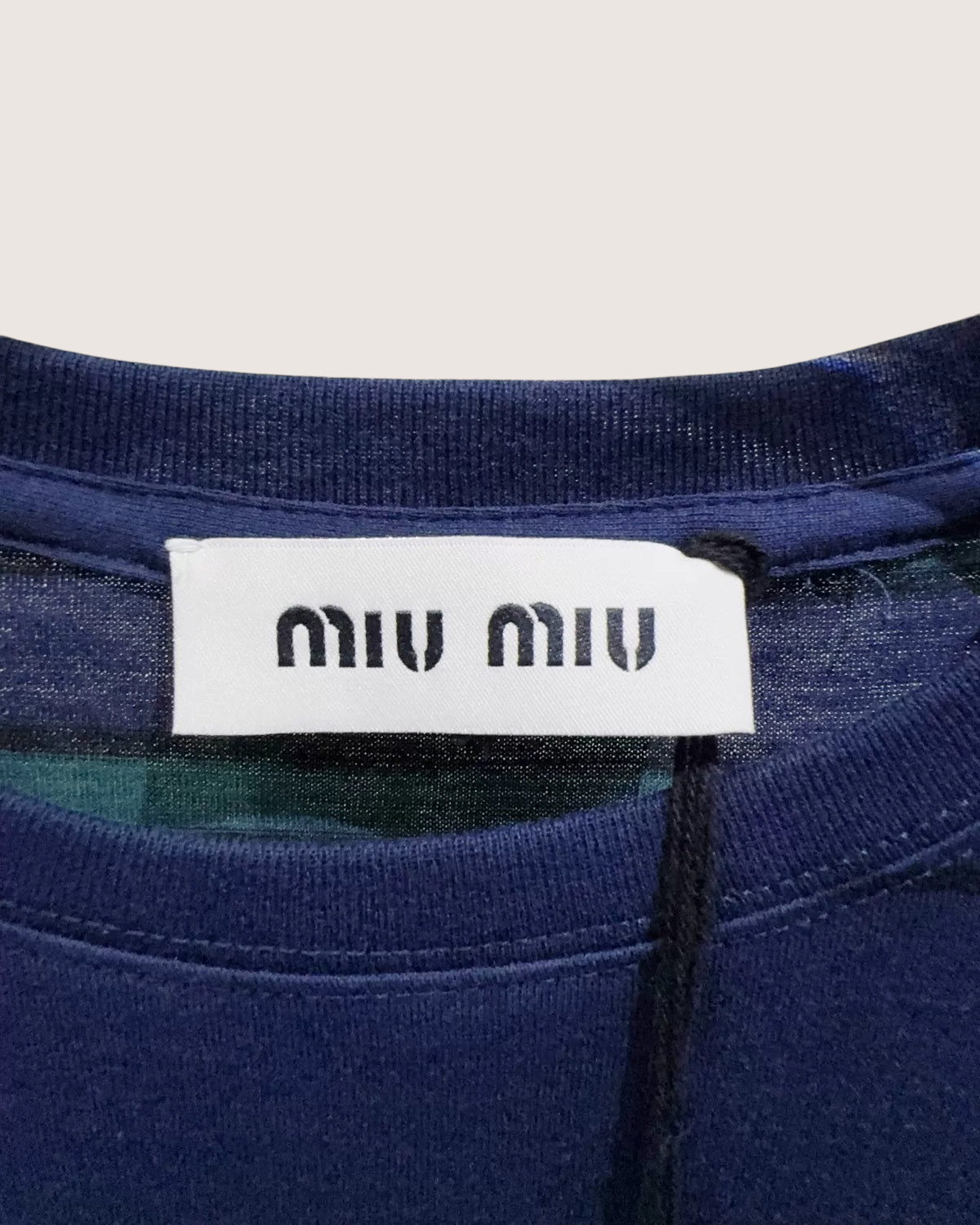 Miu Miu Striped T-Shirt Navy, Green, Multicolor FR 36