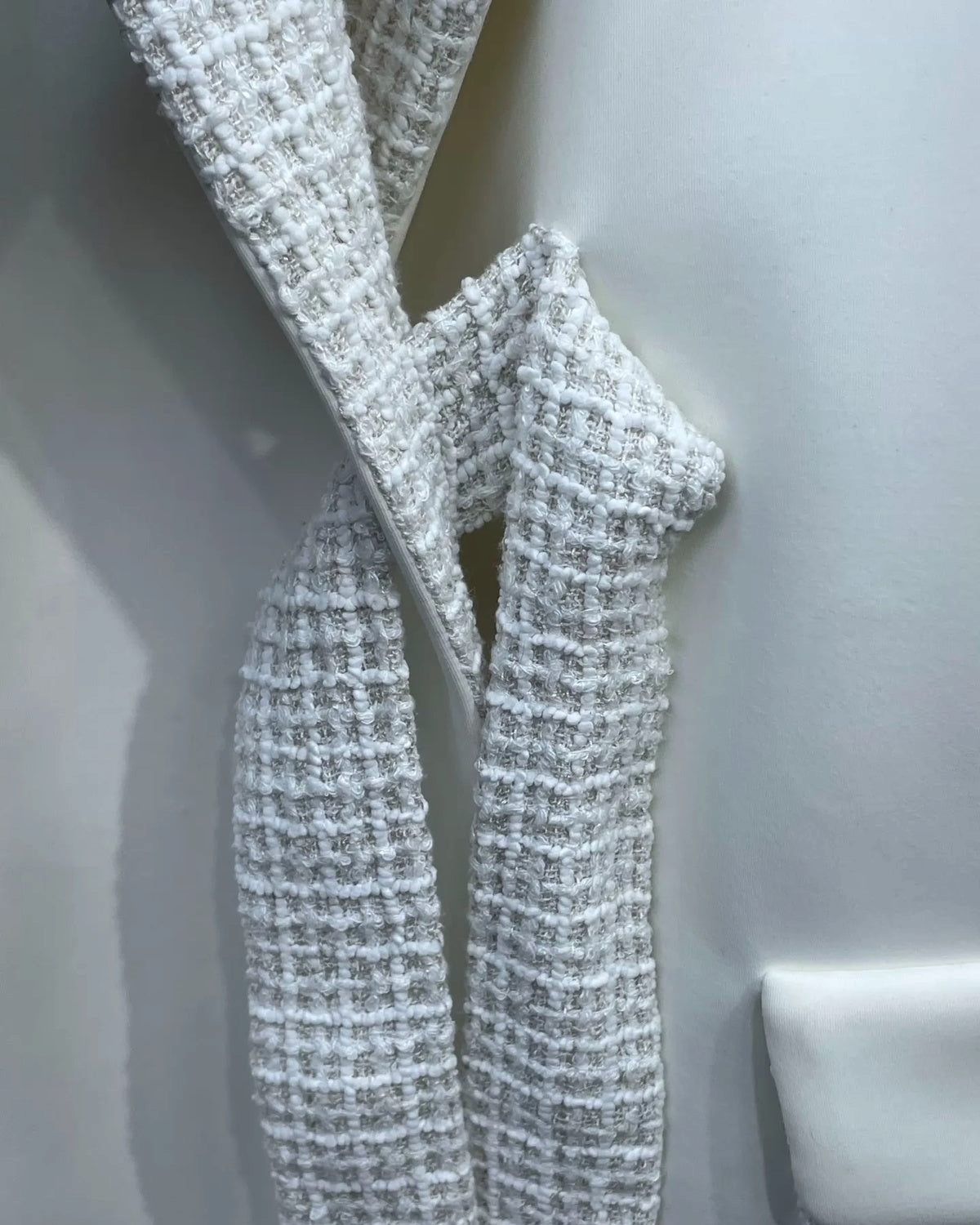 Chanel 25C Tweed Panelled Tie Jacket FR 34
