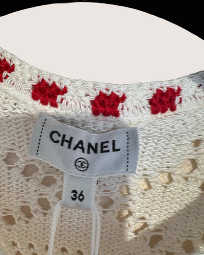 Chanel 24P Braid-Trim Mini Dress