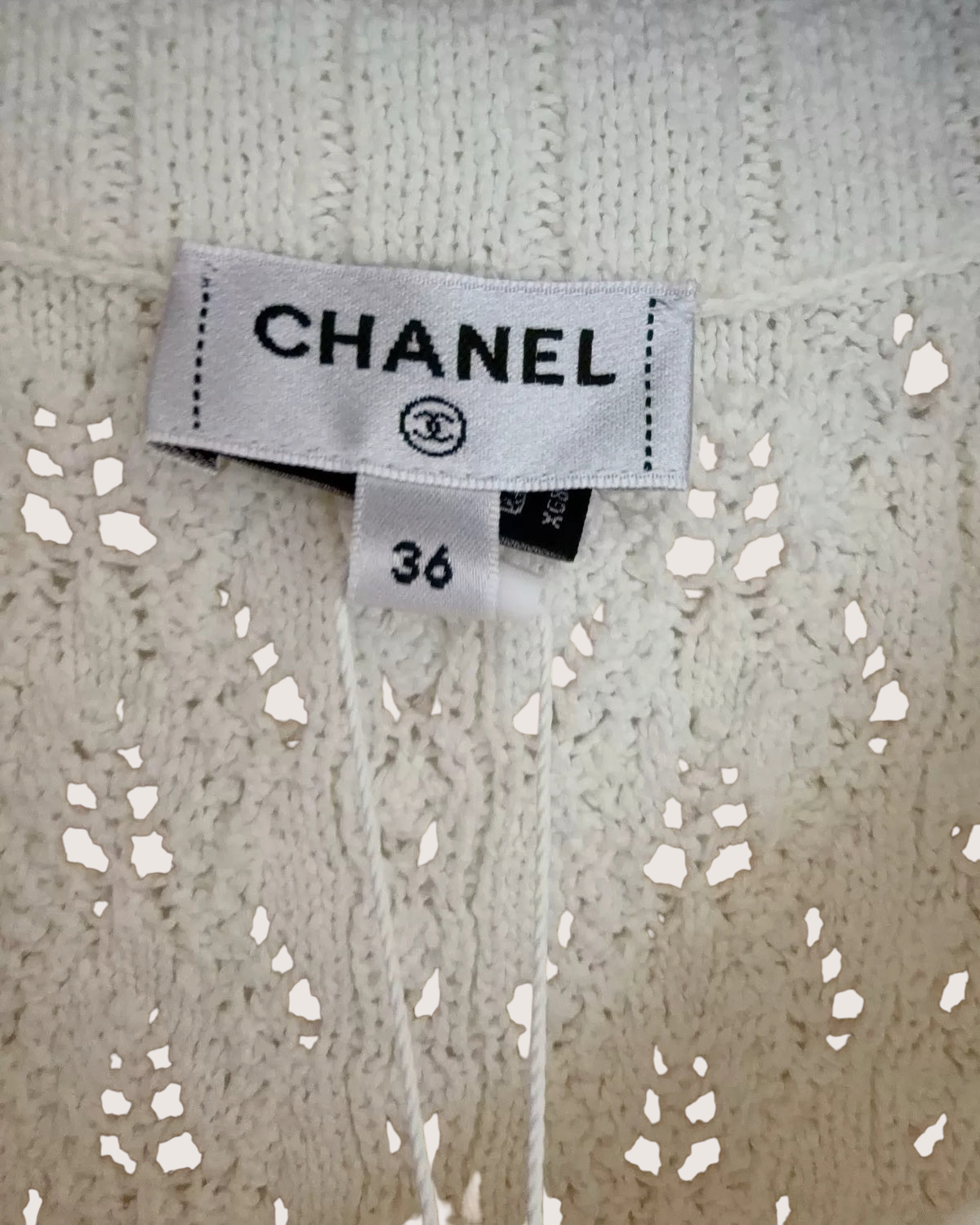 Chanel 24P Sleeveless Mini Dress White FR 36